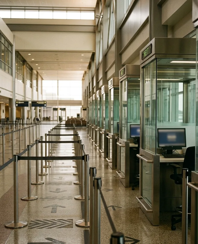 Border control and passport check