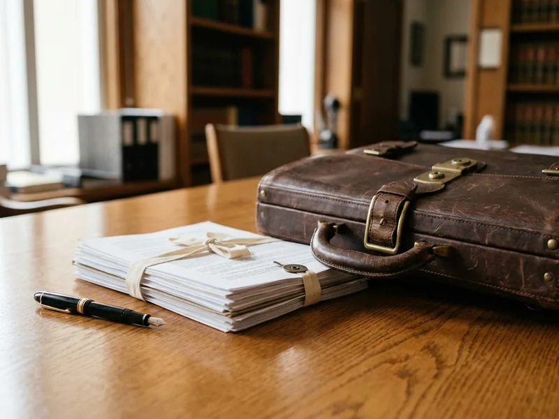 A lawyer's briefcase