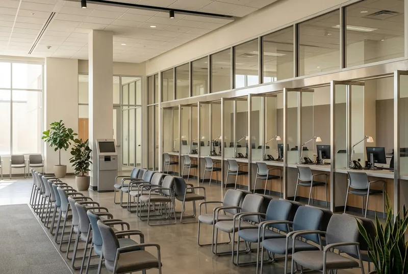 Government service office counter