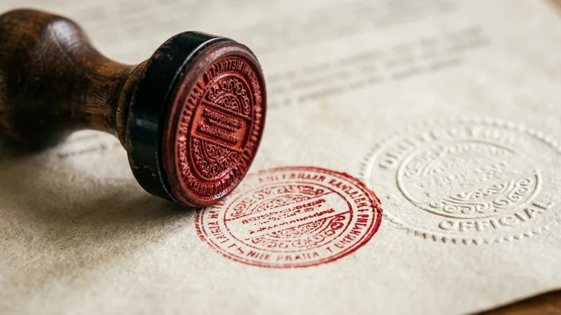 Checking stamps and seals for forgery